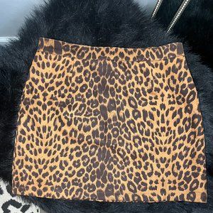 Leopard Print Skirt